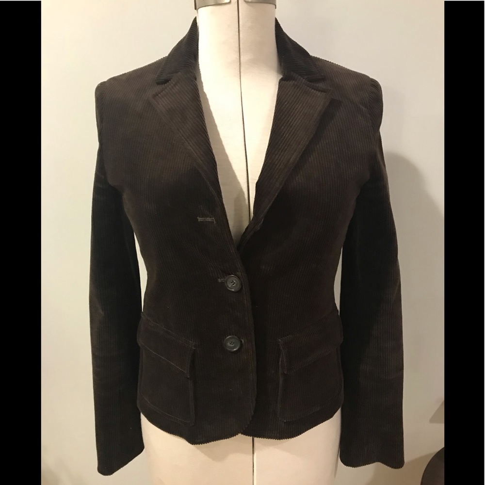 Theory brown corduroy blazer Size 6